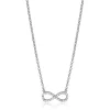 Zinzi zilveren ketting Infinity wit 42-45cm ZIC1065