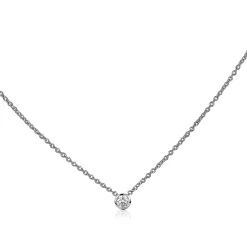 ZINZI zilveren ketting met hanger rond 40-43cm ZIC1393