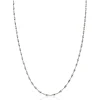 ZINZI zilveren ketting met glinsterende gedraaide schakels 1,9mm breed 43-45cm ZIC2585