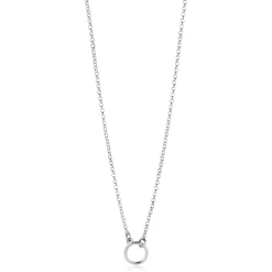 ZINZI zilveren ketting met open rondje 40-45cm ZIC2523
