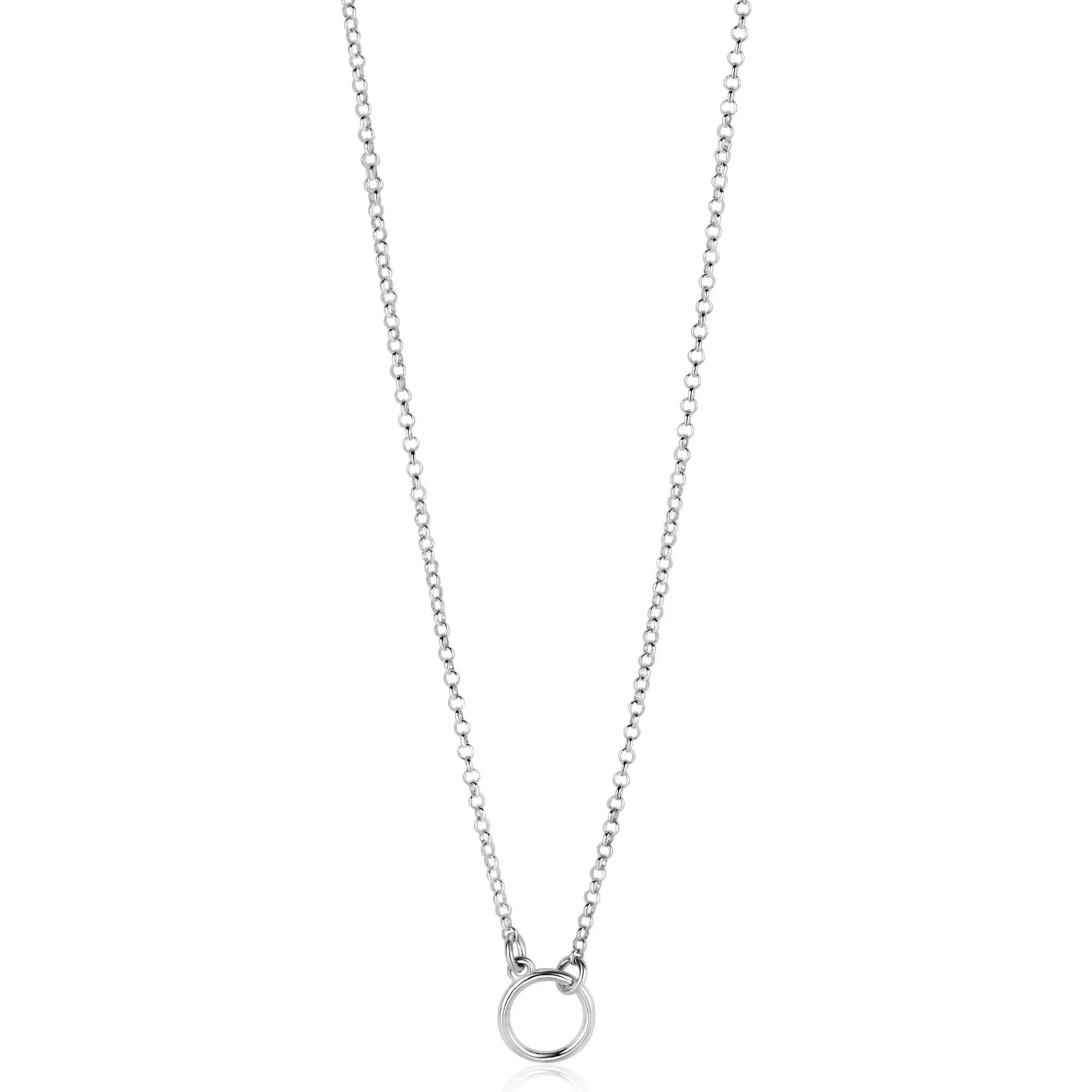 ZINZI zilveren ketting met open rondje 40-45cm ZIC2523