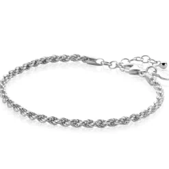 ZINZI zilveren koord armband 2,6mm breed ZIA2386