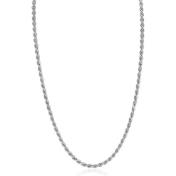 ZINZI zilveren koord ketting 2,6mm breed 42-45cm ZIC2386