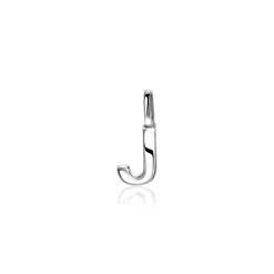 ZINZI zilveren letter hanger J ZIH2140J