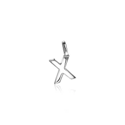ZINZI zilveren letter hanger X ZIH2140X
