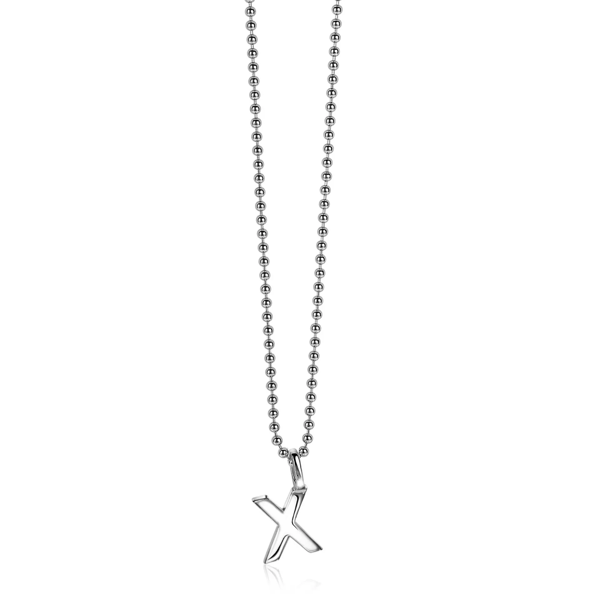 ZINZI zilveren letter hanger X ZIH2140X
