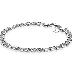 ZINZI zilveren luxe armband met rolex-style schakels 5mm ZIA1997
