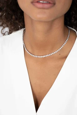 ZINZI zilveren luxe collier 43cm met rolex-style schakels 5mm ZIC1997