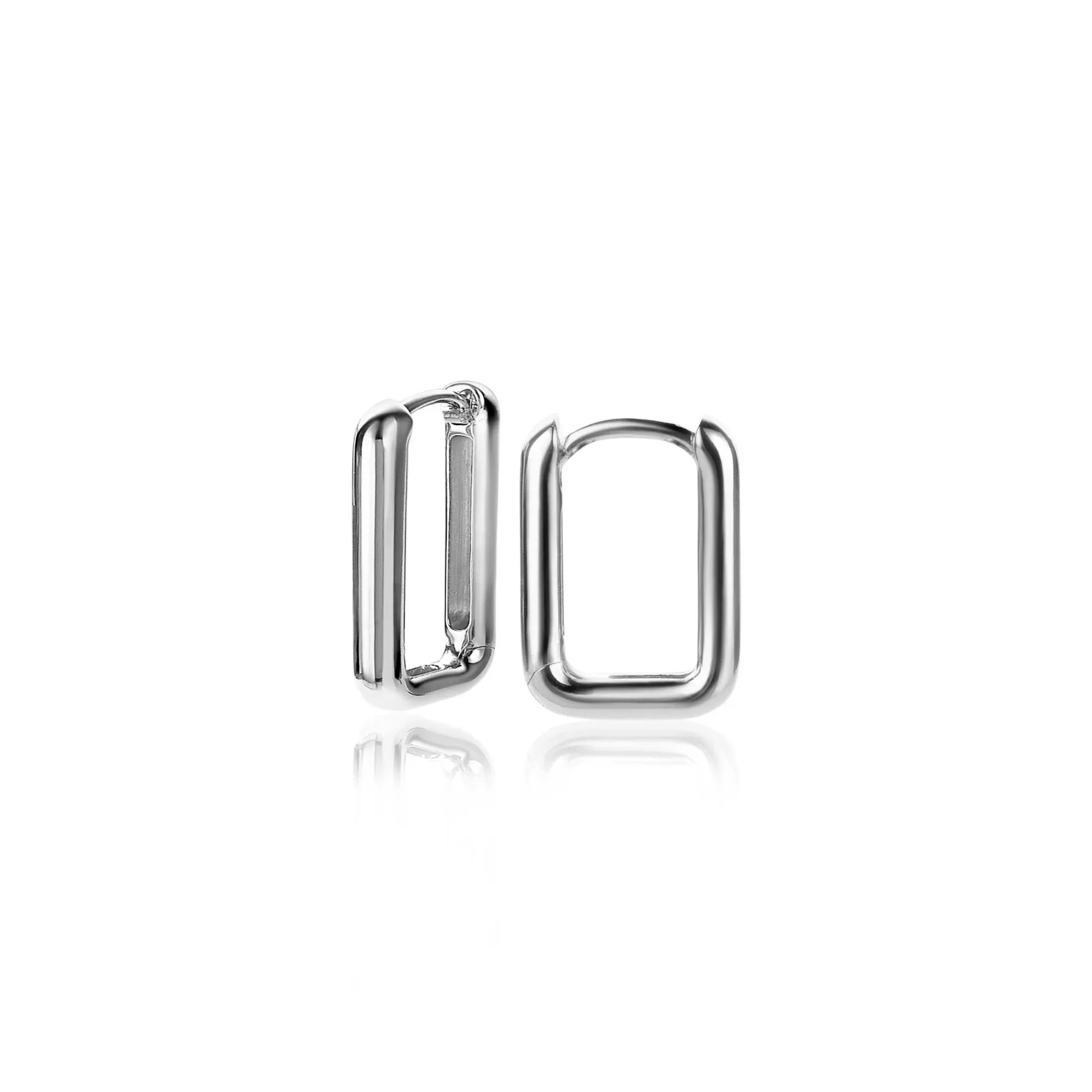 ZINZI zilveren luxe oorringen 15x2mm ovale vorm ZIO2221