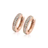 ZINZI zilveren luxe oorringen 14K rosé verguld 17 x 3mm wit ZIO186D