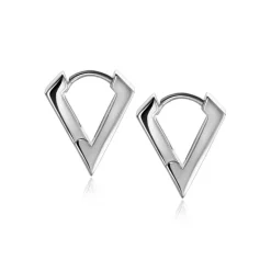 ZINZI zilveren luxe oorringen driehoeksvorm 16x3mm ZIO2318