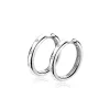 ZINZI zilveren luxe oorringen wit 16x2,5mm ZIO1683