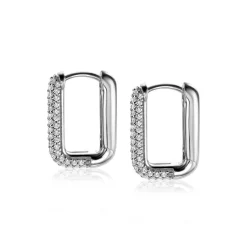 ZINZI zilveren luxe oorringen 18x3mm rechthoekig met witte zirconia's ZIO2222Z
