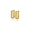 ZINZI zilveren luxe oorringen 14K geel verguld 15x2mm ovale vorm ZIO2221G