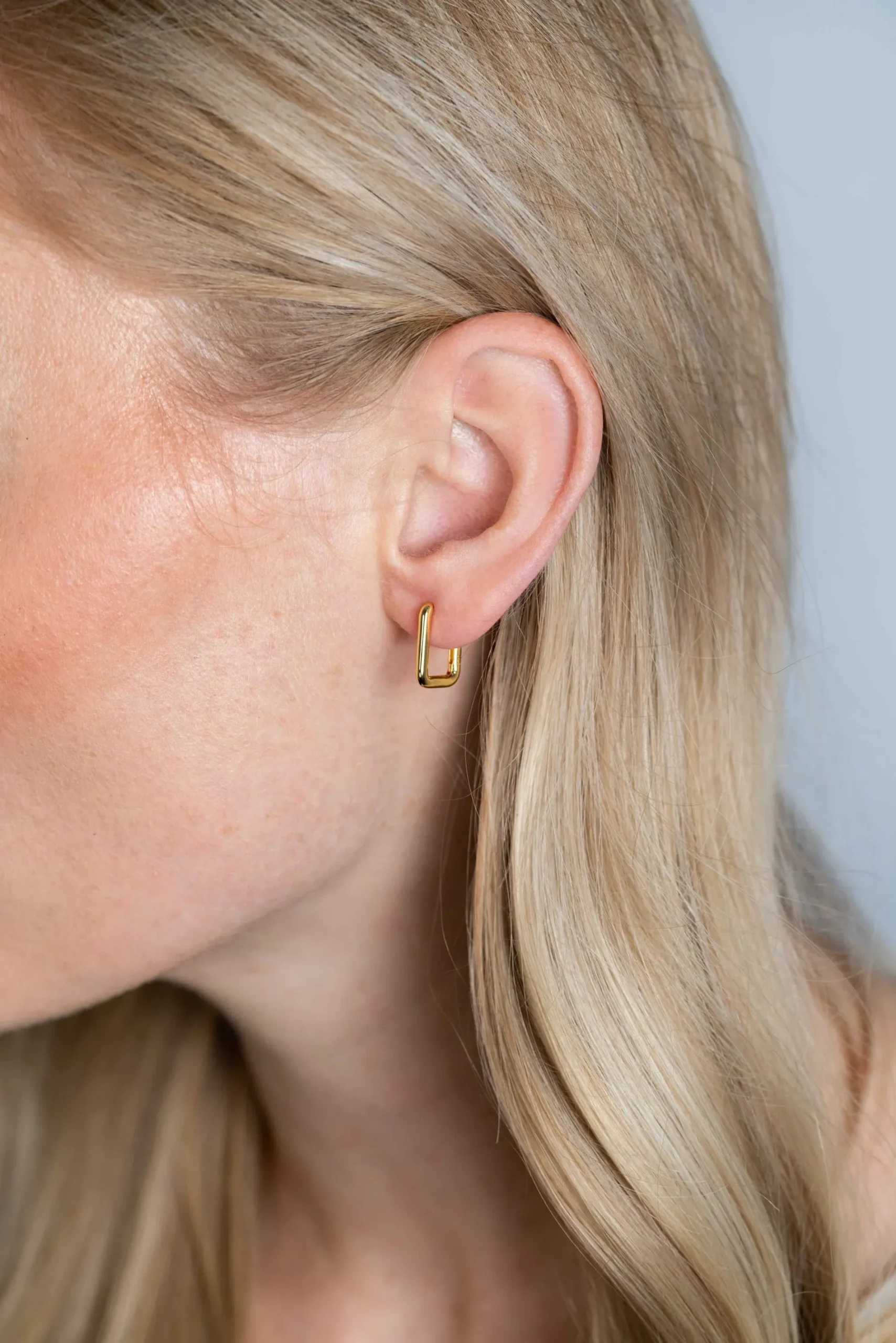 ZINZI zilveren luxe oorringen 14K geel verguld 15x2mm ovale vorm ZIO2221G