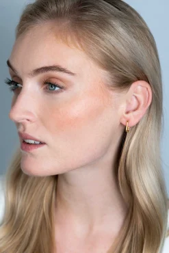 ZINZI zilveren luxe oorringen 14K geel verguld 15x2mm ovale vorm ZIO2221G