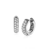 ZINZI zilveren luxe oorringen 14 x 4mm witte zirconia's ZIO2317