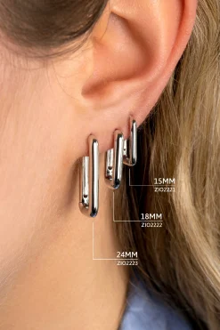 ZINZI zilveren luxe oorringen 18x3mm ovale vorm ZIO2222