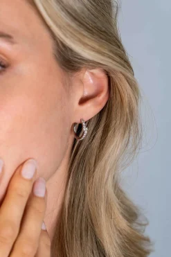 ZINZI zilveren luxe oorringen 15mm witte zirconia's ZIO2327