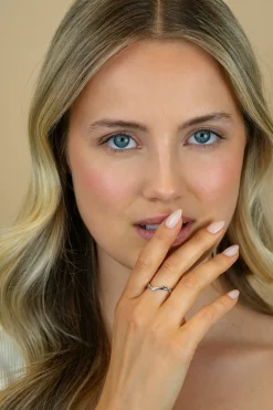 ZINZI zilveren multi-look ring (5mm breed) met slang rondom met witte zirkonia ZIR2722
