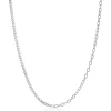 ZINZI zilveren multi-schakelketting met gourmet en paperclip schakels 2,7mm breed 43-45cm ZIC2468