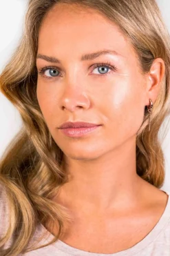 ZINZI zilveren oorbedels rosé verguld gourmet ketting 30mm ZICH1694R (zonder oorringen)