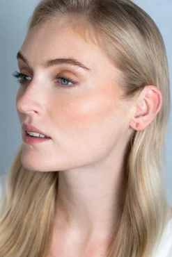 ZINZI zilveren oorknoppen 14K geelverguld drie bolletjes 6mm ZIO2230G