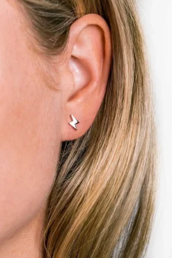 ZINZI zilveren oorknoppen bliksemschicht 8mm ZIO1681