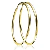 ZINZI zilveren oorringen geel verguld 45x2mm ZIO436G
