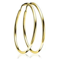 ZINZI zilveren oorringen geel verguld 45x2mm ZIO436G