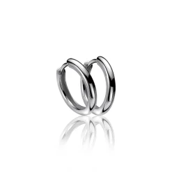 ZINZI zilveren oorringen 15 x 2mm glad met luxe klapsluiting ZIO401