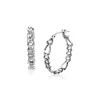 ZINZI zilveren oorringen met figaro schakels 23x4mm ZIO2291CR