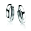 Zinzi zilveren oorringen 17 x 3mm glad met luxe klapsluiting ZIO186