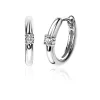 ZINZI zilveren oorringen 13x2mm rond wit ZIO2224