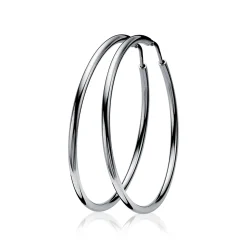 ZINZI zilveren oorringen 35 x 2mm glad ZIO435