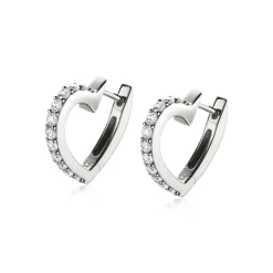 ZINZI zilveren oorringen 17mm hartvorm met witte zirconia's ZIO2195Z