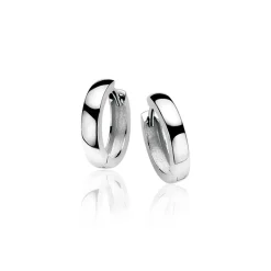 Zinzi zilveren oorringen 15 x 3mm glad met luxe klapsluiting ZIO191