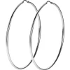 ZINZI zilveren oorringen glad 65x2mm rond ZIO438