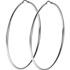 ZINZI zilveren oorringen glad 65x2mm rond ZIO438