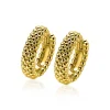 ZINZI zilveren oorringen 17x4mm geel verguld bolletjes ZIO1968CRG