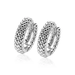 ZINZI zilveren oorringen 17x4mm bolletjes ZIO1968CR
