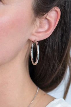 ZINZI zilveren oorringen 36x3mm rond ZIO2179