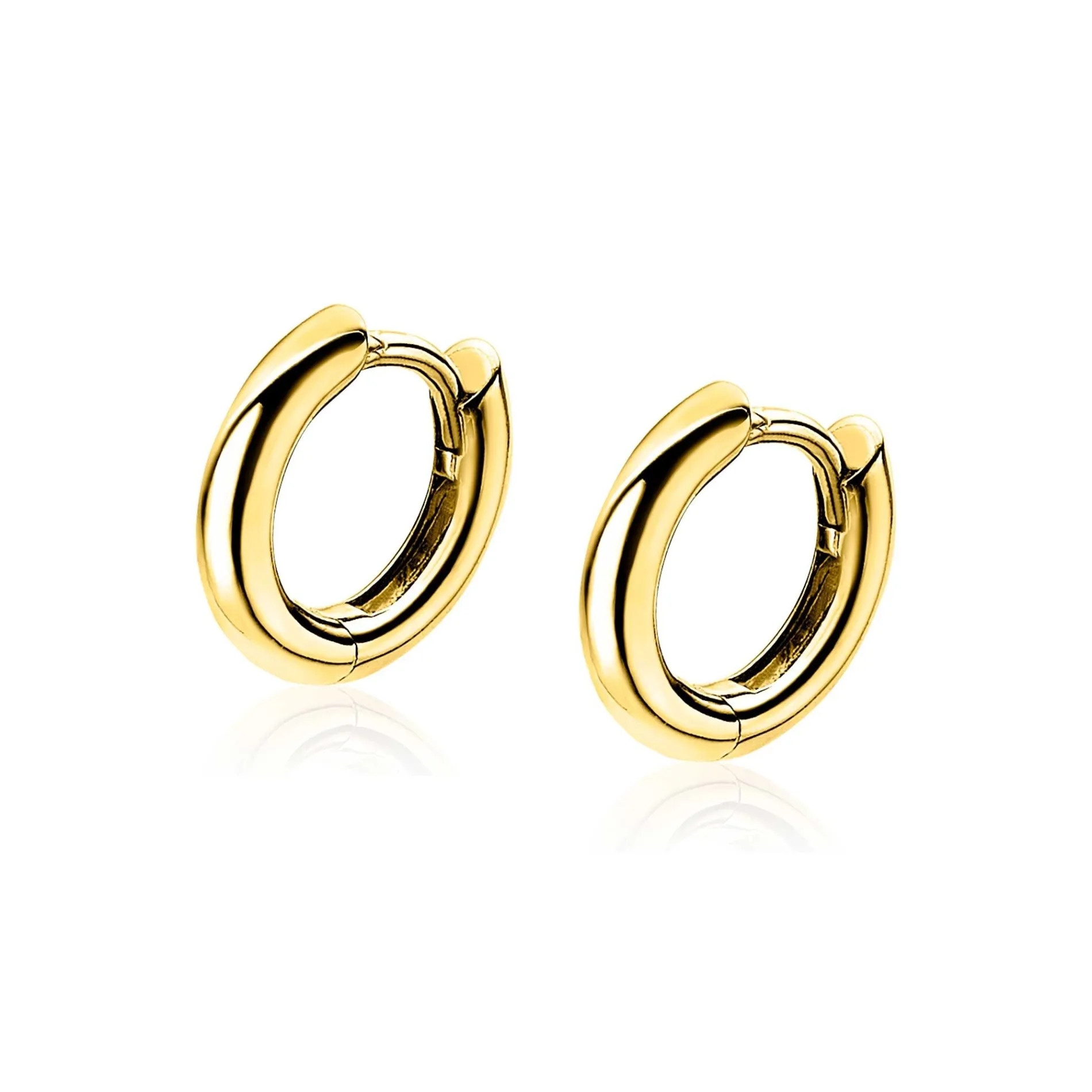 ZINZI zilveren oorringen geel verguld 12 x 2mm ZIO194G