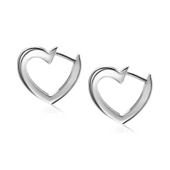 ZINZI zilveren oorringen 18mm open hartvorm ZIO2195