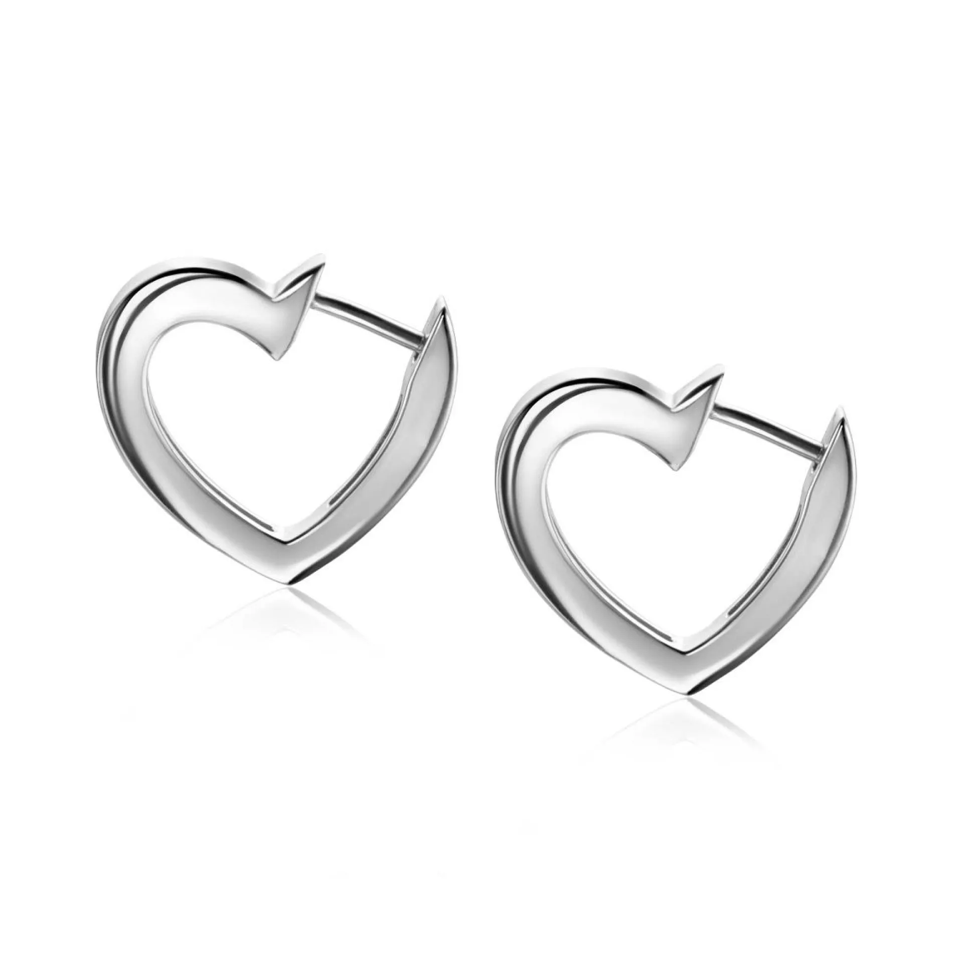 ZINZI zilveren oorringen 18mm open hartvorm ZIO2195