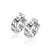 ZINZI zilveren oorringen gourmet 13 x 4mm ZIO2117