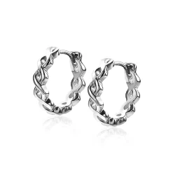 ZINZI zilveren oorringen 13mm Infinity vorm luxe sluiting ZIO1265