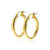 ZINZI zilveren oorringen 14K geel verguld 26x3mm rond ZIO2178G