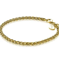 ZINZI zilveren palmier armband geel verguld 3,5mm ZIA1260G