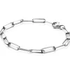 ZINZI zilveren paperclip schakel armband 5mm breed 19cm ZIA2207